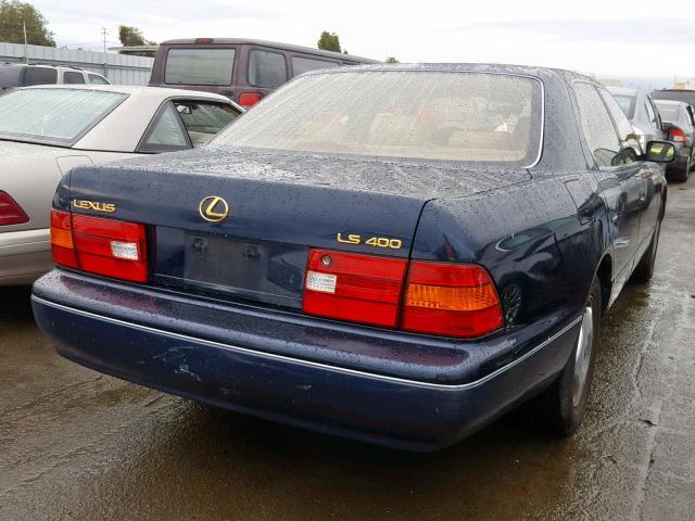 JT8BH28F3X0161845 - 1999 LEXUS LS 400 BLUE photo 4