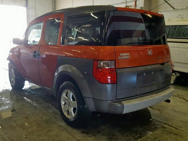 5J6YH285X3L023273 - 2003 HONDA ELEMENT EX ORANGE photo 3