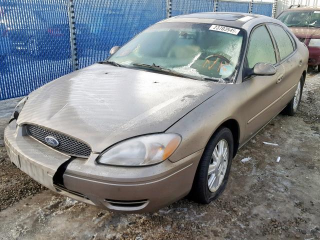 1FAFP56U47A212617 - 2007 FORD TAURUS SEL BEIGE photo 2