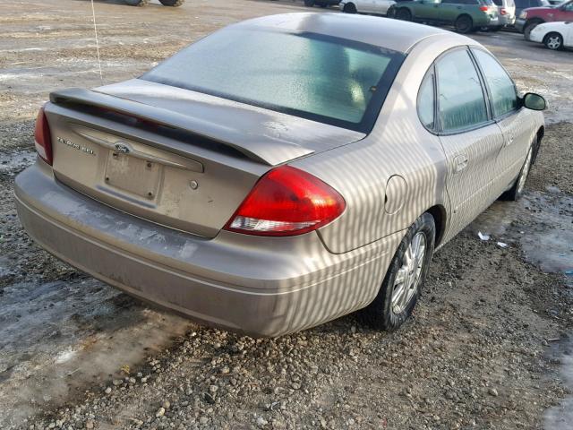 1FAFP56U47A212617 - 2007 FORD TAURUS SEL BEIGE photo 4