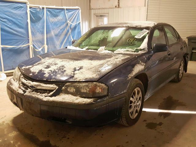 2G1WF52E729374069 - 2002 CHEVROLET IMPALA Mavi foto 2