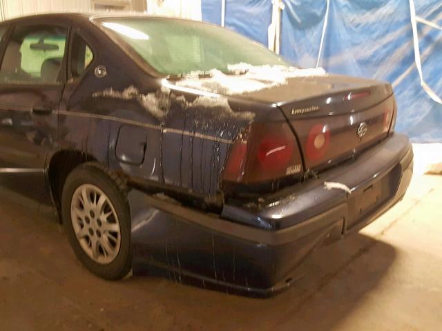 2G1WF52E729374069 - 2002 CHEVROLET IMPALA Mavi foto 9
