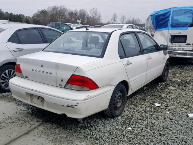 JA3AJ26E03U016937 - 2003 MITSUBISHI LANCER ES WHITE photo 4