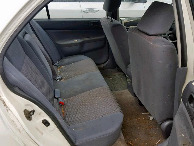 JA3AJ26E03U016937 - 2003 MITSUBISHI LANCER ES WHITE photo 6