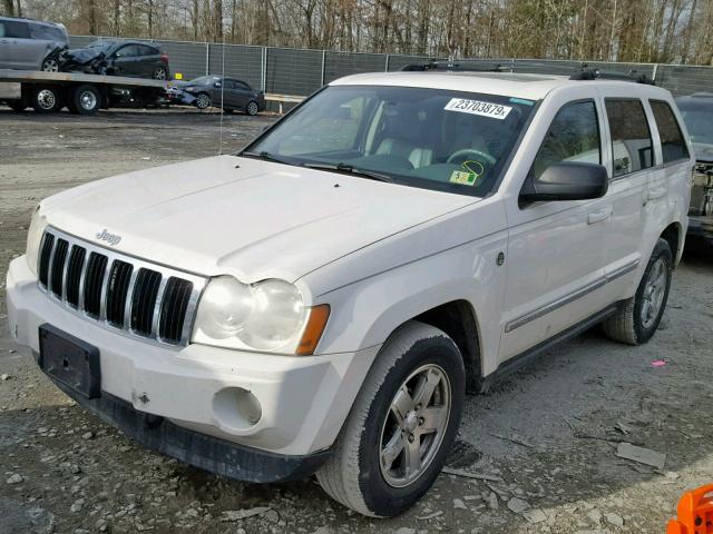 1J4HR58276C183135 - 2006 JEEP GRAND CHER WHITE photo 2