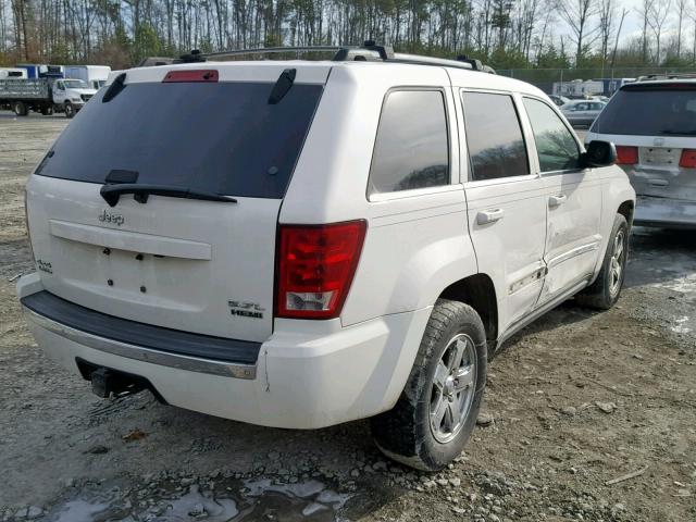 1J4HR58276C183135 - 2006 JEEP GRAND CHER WHITE photo 4