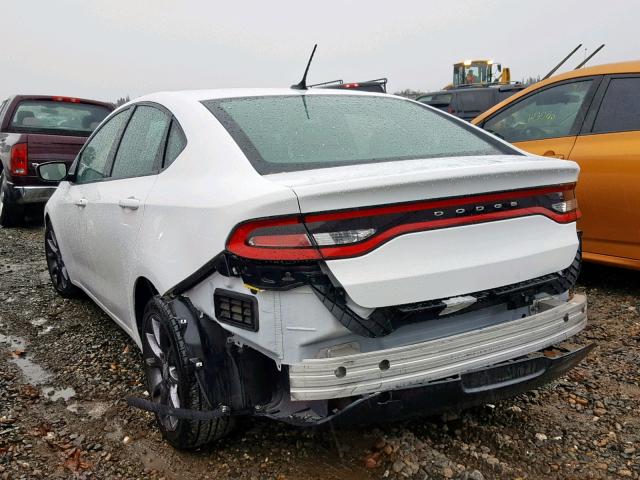 1C3CDFAA9FD421183 - 2015 DODGE DART SE თეთრი ფოტო 3