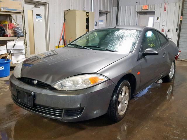 1ZWFT61L415625298 - 2001 MERCURY COUGAR V6 GRAY photo 2