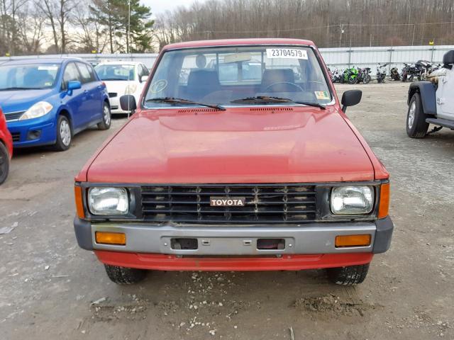 JT4RN55D6F0130603 - 1985 TOYOTA PICKUP 1/2 RED photo 9