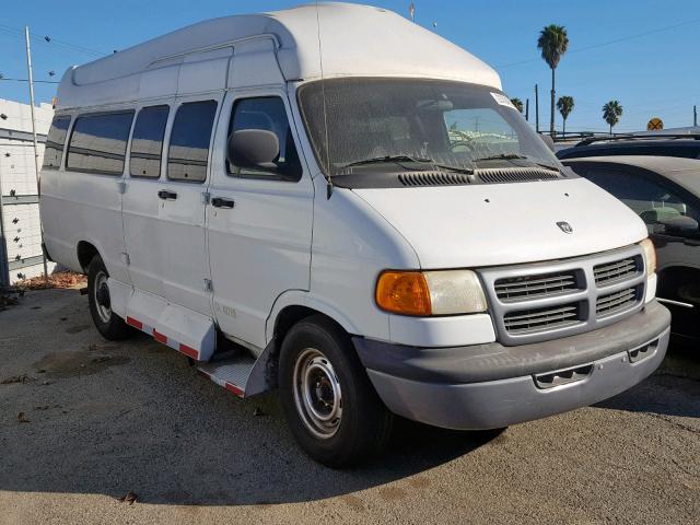 2B7KB31Y32K107859 - 2002 DODGE RAM VAN B3 WHITE photo 1