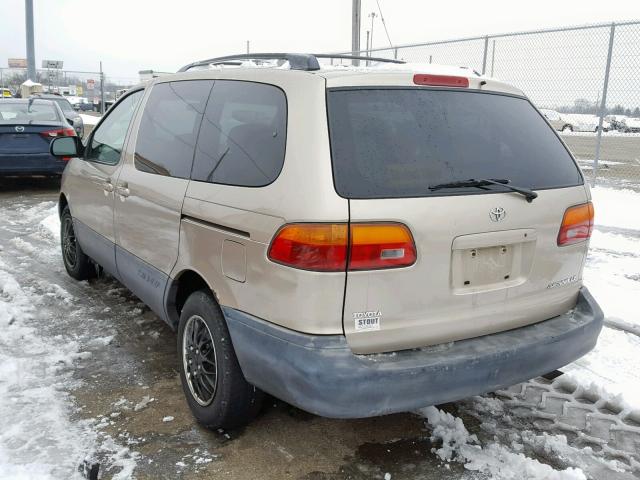 4T3ZF13C9YU304243 - 2000 TOYOTA SIENNA LE GOLD photo 3