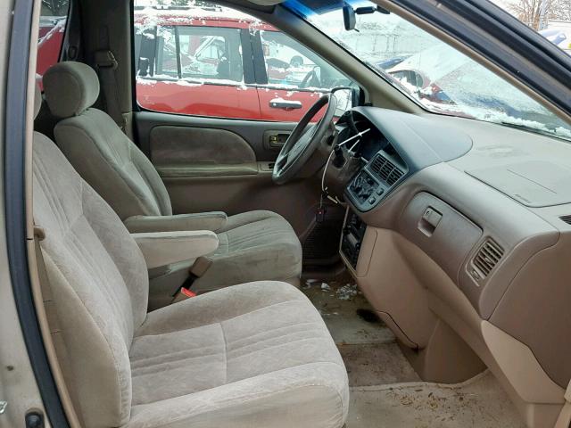 4T3ZF13C9YU304243 - 2000 TOYOTA SIENNA LE GOLD photo 5