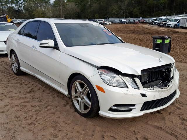 WDDHF5KB6DA684863 - 2013 MERCEDES-BENZ E 350 WHITE photo 1