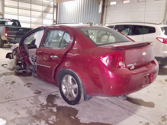 1G1AZ58F677191224 - 2007 CHEVROLET COBALT LTZ MAROON photo 3