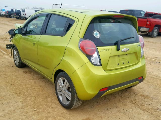 KL8CD6S91DC602550 - 2013 CHEVROLET SPARK 1LT GREEN photo 3