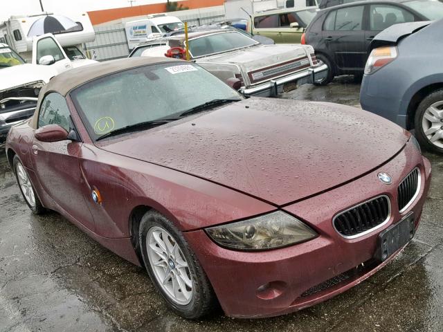 4USBT33443LR62492 - 2003 BMW Z4 2.5 PURPLE photo 1