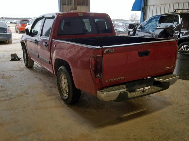 1GTCS136358170570 - 2005 GMC CANYON RED photo 3