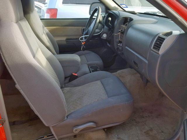 1GTCS136358170570 - 2005 GMC CANYON RED photo 5