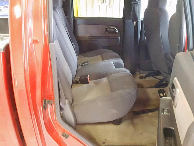 1GTCS136358170570 - 2005 GMC CANYON RED photo 6