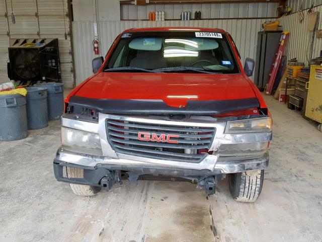 1GTCS136358170570 - 2005 GMC CANYON RED photo 9