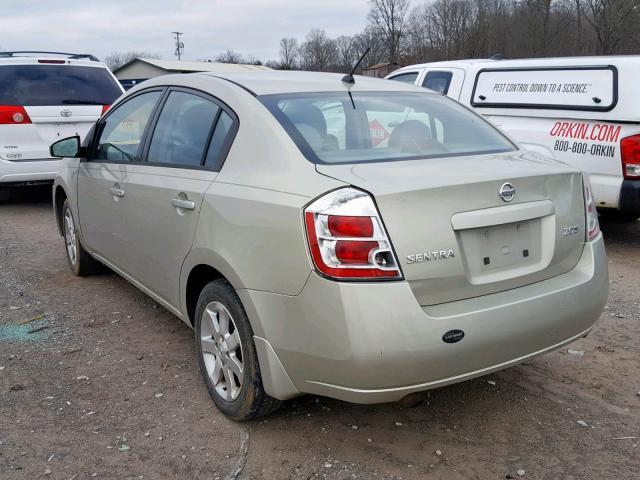 3N1AB61E07L603767 - 2007 NISSAN SENTRA 2.0 TAN photo 3