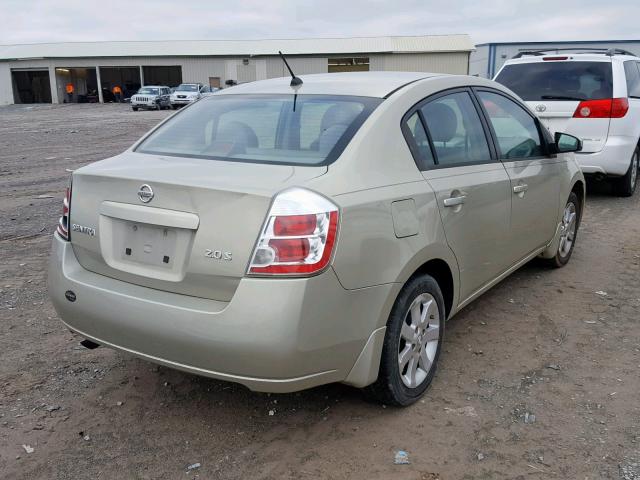 3N1AB61E07L603767 - 2007 NISSAN SENTRA 2.0 TAN photo 4