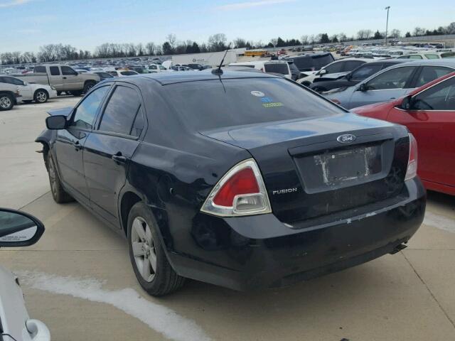 3FAHP06Z07R146872 - 2007 FORD FUSION S BLACK photo 3