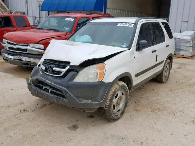 SHSRD68492U000159 - 2002 HONDA CR-V LX WHITE photo 2