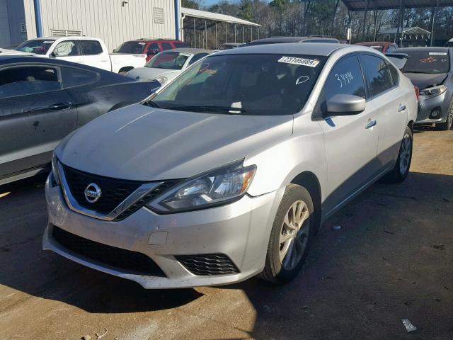 3N1AB7APXHY270909 - 2017 NISSAN SENTRA S SILVER photo 2