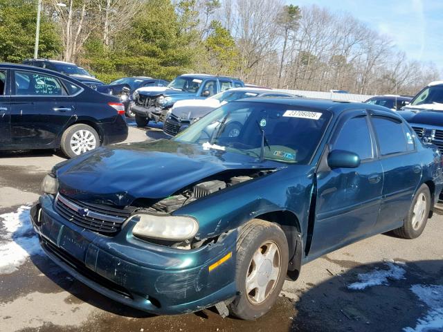1G1NE52J9Y6344552 - 2000 CHEVROLET MALIBU LS მწვანე ფოტო 2