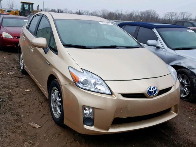 JTDKN3DU3A0215866 - 2010 TOYOTA PRIUS BEIGE photo 1