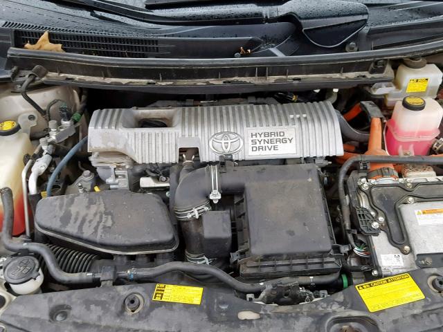 JTDKN3DU3A0215866 - 2010 TOYOTA PRIUS BEIGE photo 7