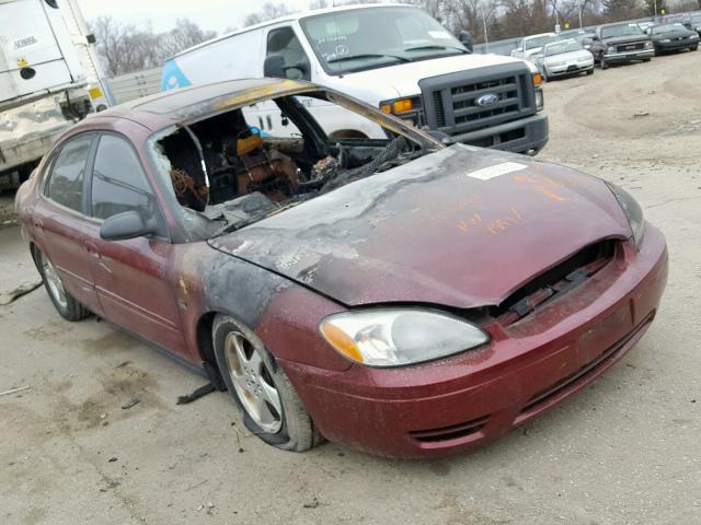 1FAFP55S54G144479 - 2004 FORD TAURUS SES BURGUNDY photo 1