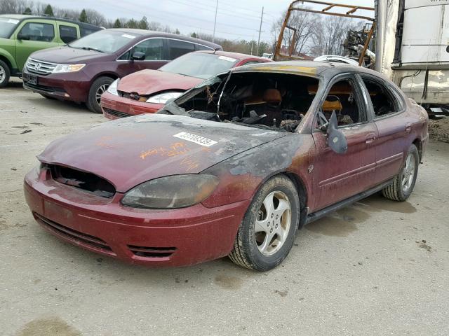 1FAFP55S54G144479 - 2004 FORD TAURUS SES BURGUNDY photo 2