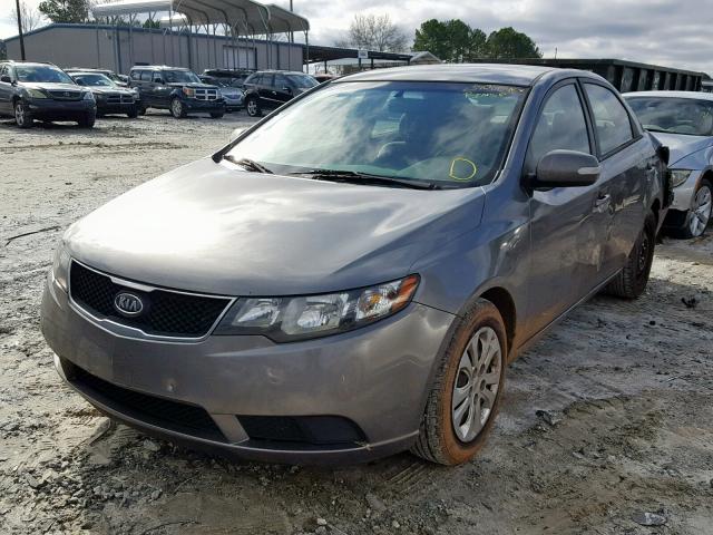 KNAFU4A21A5835578 - 2010 KIA FORTE EX GRAY photo 2