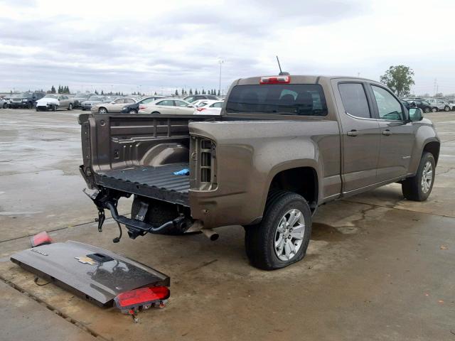 1GCGSBE31F1140472 - 2015 CHEVROLET COLORADO L BROWN photo 4