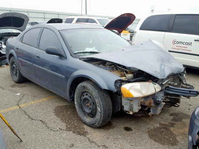 1C3EL46X42N172650 - 2002 CHRYSLER SEBRING LX BLUE photo 1