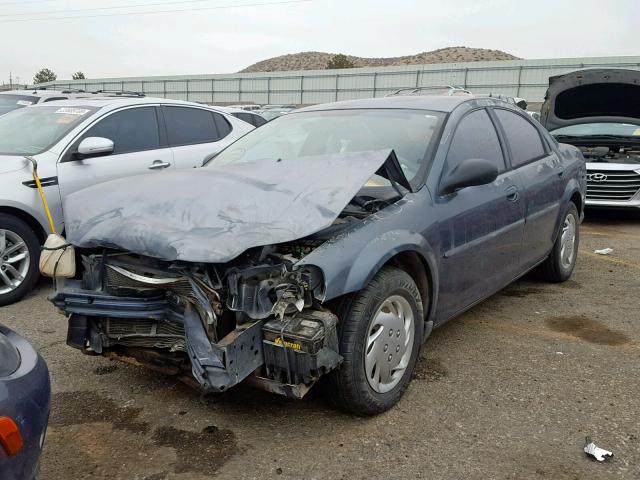 1C3EL46X42N172650 - 2002 CHRYSLER SEBRING LX BLUE photo 2