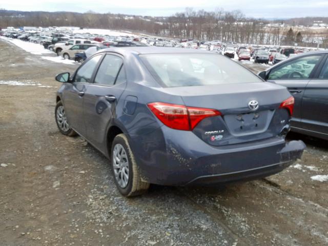 2T1BURHE6HC942248 - 2017 TOYOTA COROLLA L 蓝色 照片 3