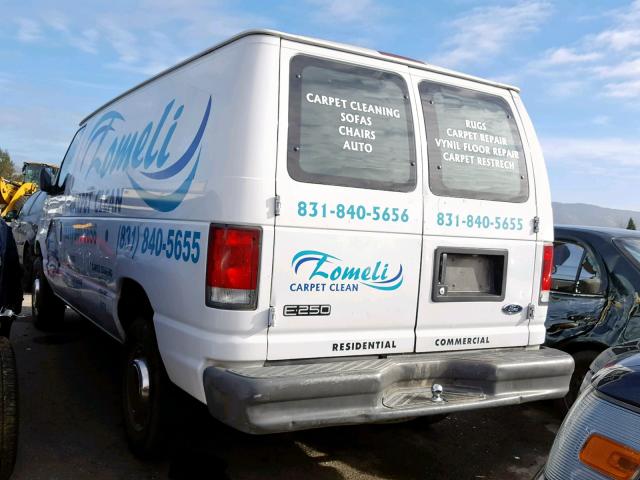 1FTNE24281HA02581 - 2001 FORD ECONOLINE Ақ фото 3