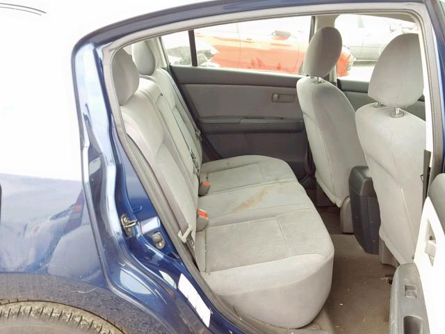 3N1AB6AP6AL623613 - 2010 NISSAN SENTRA 2.0 BLUE photo 6