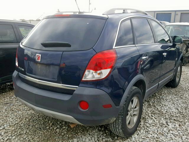 3GSCL33PX8S718307 - 2008 SATURN VUE XE BLUE photo 4