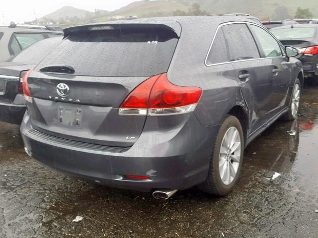 4T3ZA3BB4FU094862 - 2015 TOYOTA VENZA LE GRAY photo 4