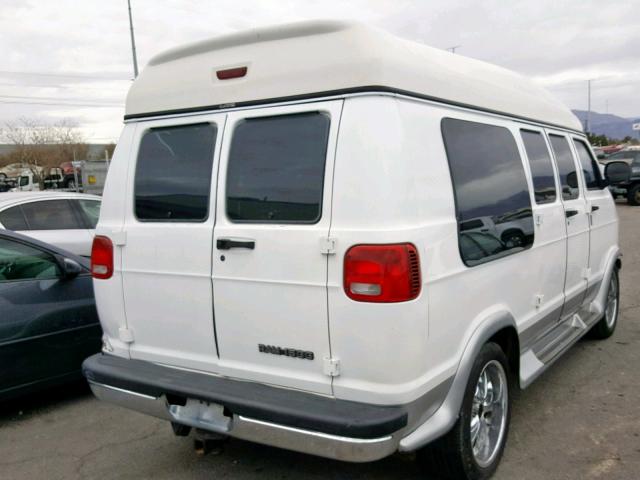 2B6HB11Z9WK136400 - 1998 DODGE RAM VAN B1 WHITE photo 4