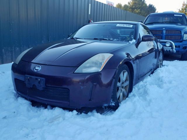 JN1AZ34D33T117165 - 2003 NISSAN 350Z COUPE BURGUNDY photo 2