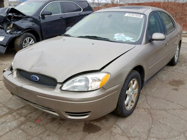 1FAFP56U06A163544 - 2006 FORD TAURUS SEL GOLD photo 2