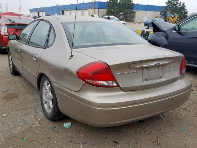 1FAFP56U06A163544 - 2006 FORD TAURUS SEL GOLD photo 3