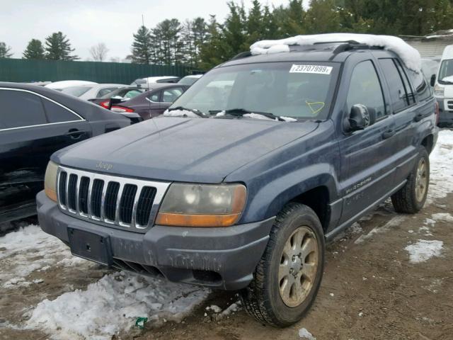 1J4GW48S71C645846 - 2001 JEEP GRAND CHER BLUE photo 2