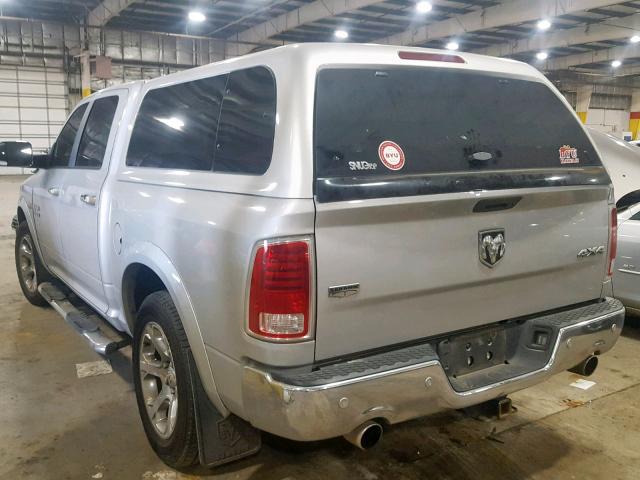 1C6RR7NT3ES412621 - 2014 RAM 1500 LARAM SILVER photo 3