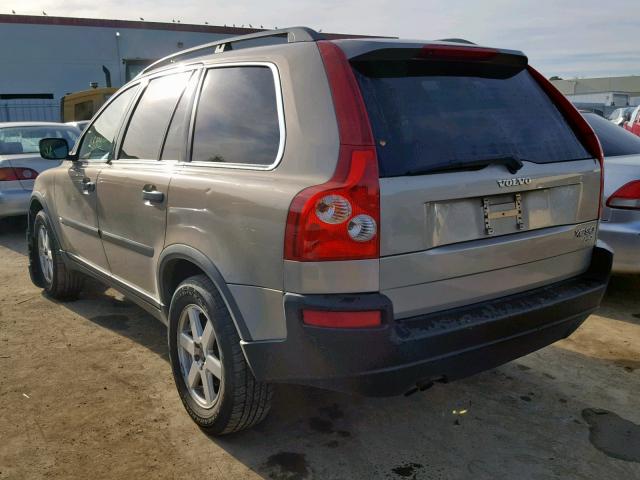 YV1CZ59H341067467 - 2004 VOLVO XC90 CREAM photo 3